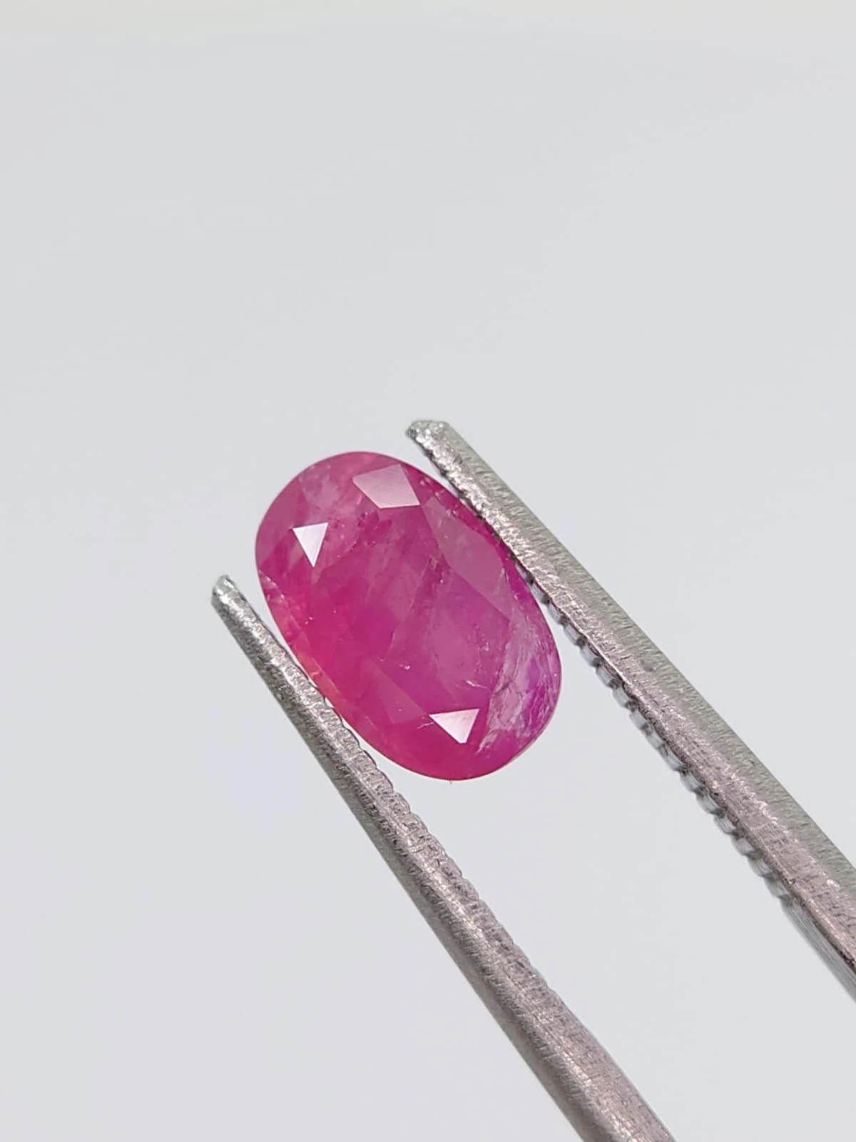 1.2ct Natural Pinkish Red Ruby Oval Cut From Afghanistan — view 1